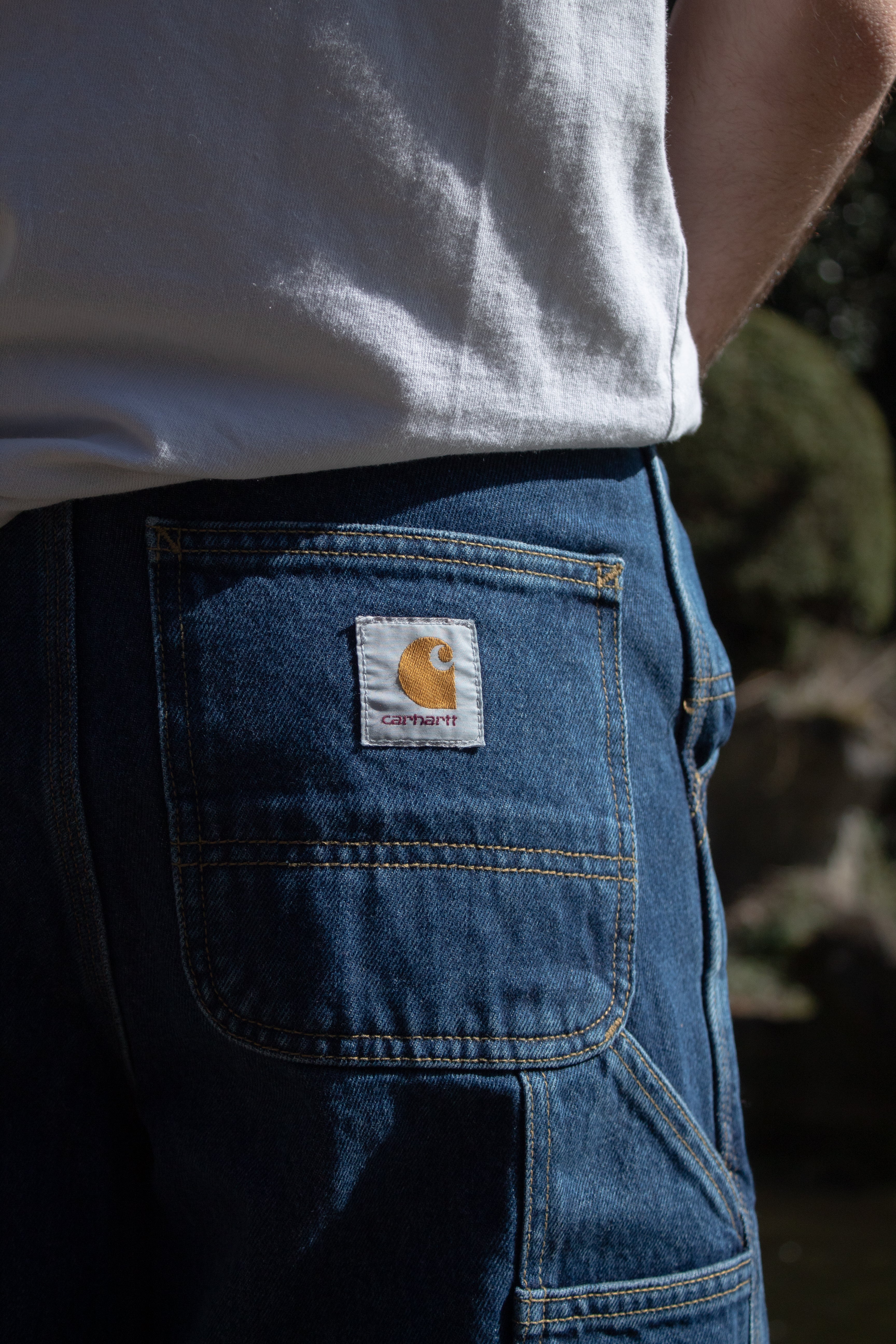 Carhartt WIP Single Knee Short Blue Stone Washed