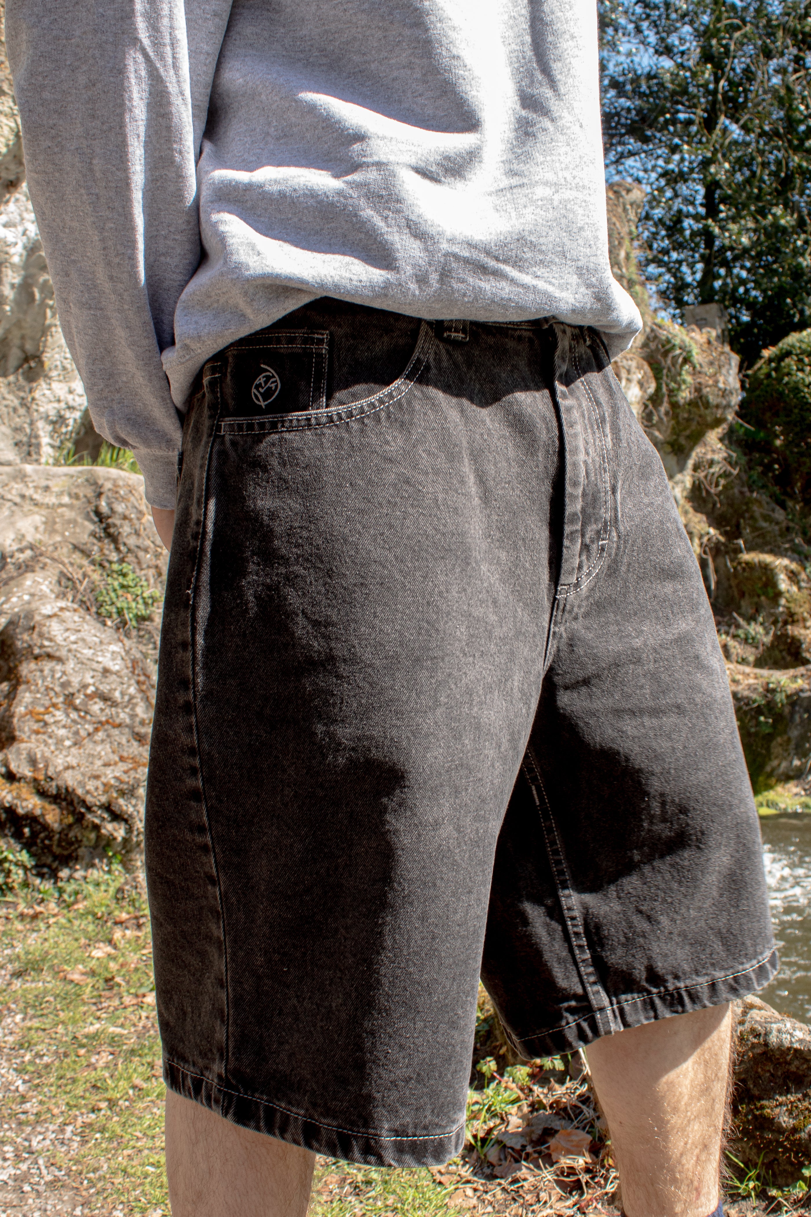 Polar Big Boy Shorts Silver Black