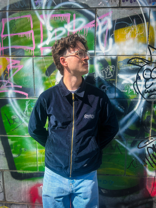 Curb X Dickies Velvet Jacket Dark Navy