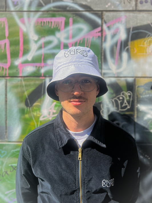 Curb Reversible Bucket Hat Pacman/Classic Logo Navy/White