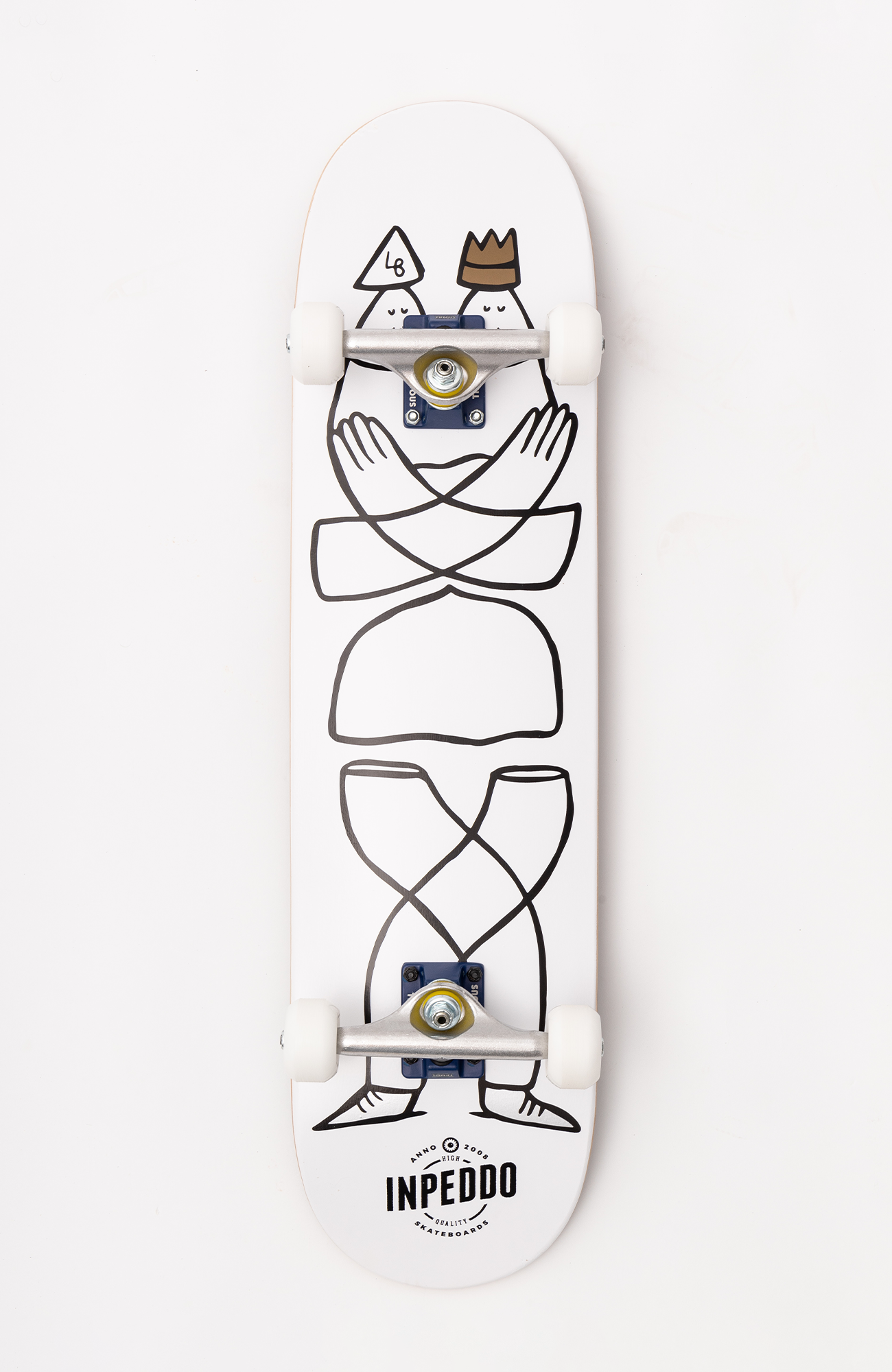 Lucas Beaufort Smarty White - Skateboard Prem Complete