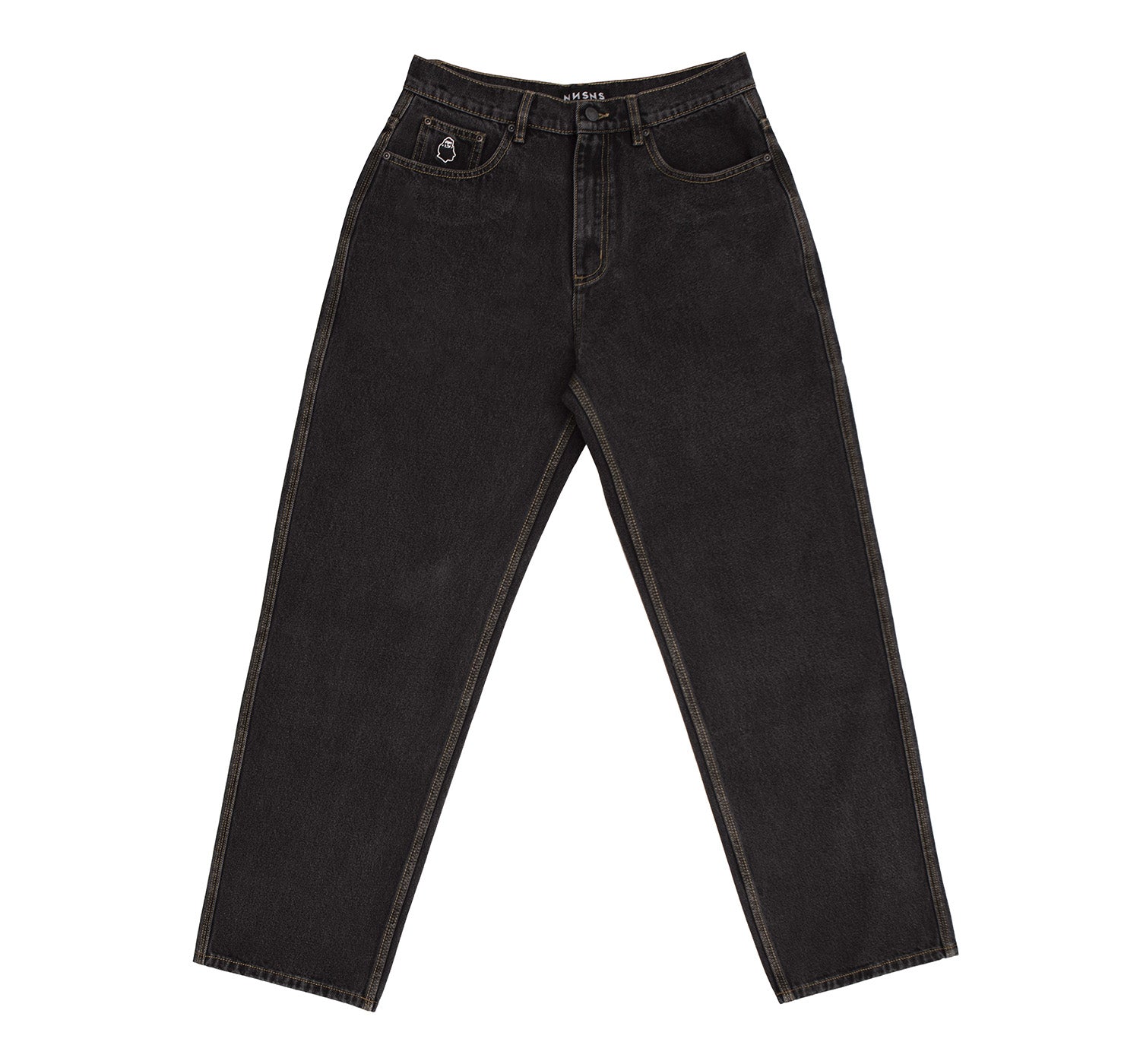 Nnsns Bigfoot Black Washed Denim Pant