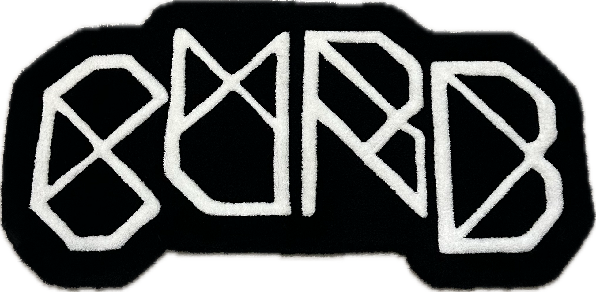 Curb Classic Logo Black Rug