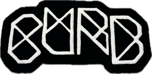 Curb Classic Logo Black Rug