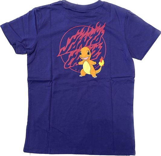 Santa Cruz x Pokemon Youth Pokemon Fire Type 1 Tee Purple