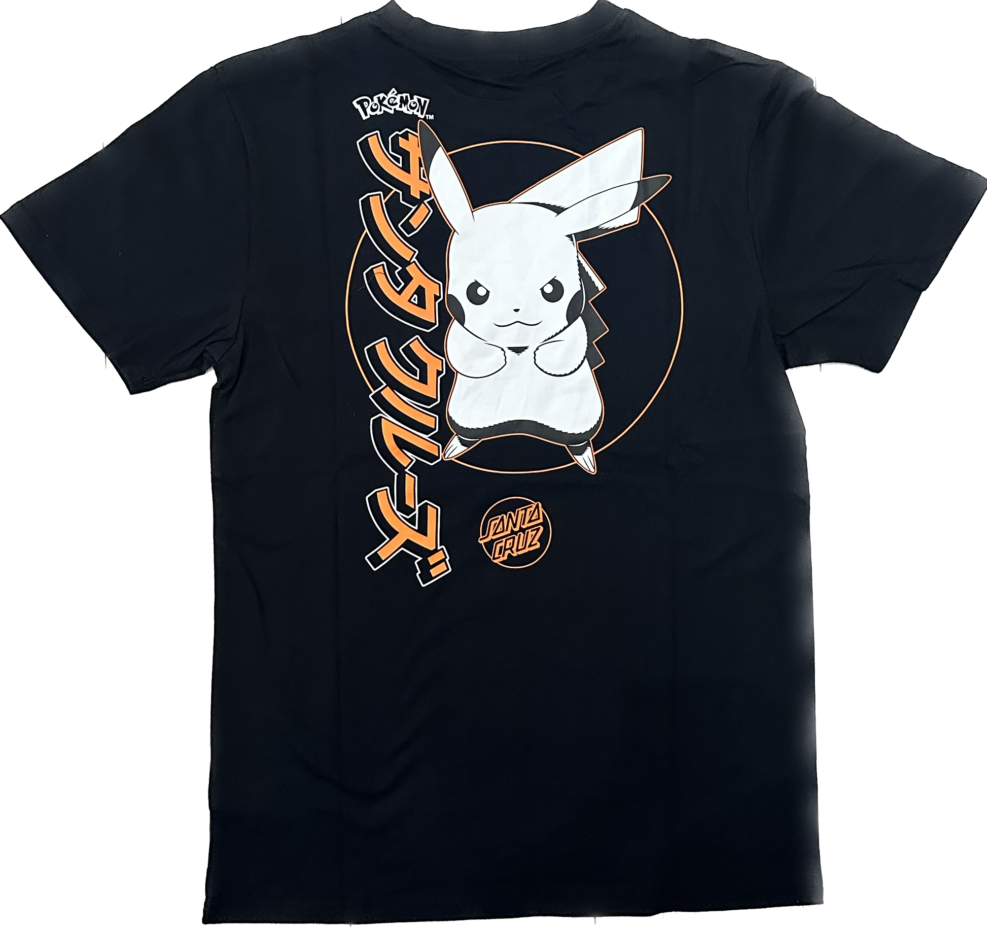 Santa Cruz x Pokemon Pikachu Tee Black