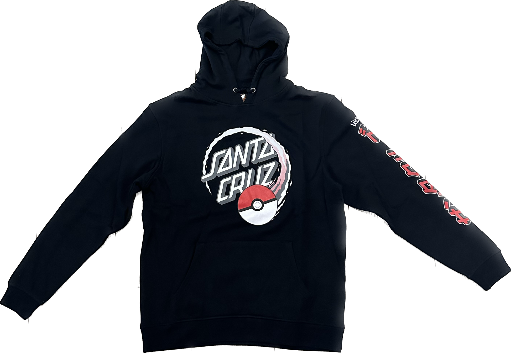 Santa Cruz x Pokemon Poke Ball Dot Hood Black