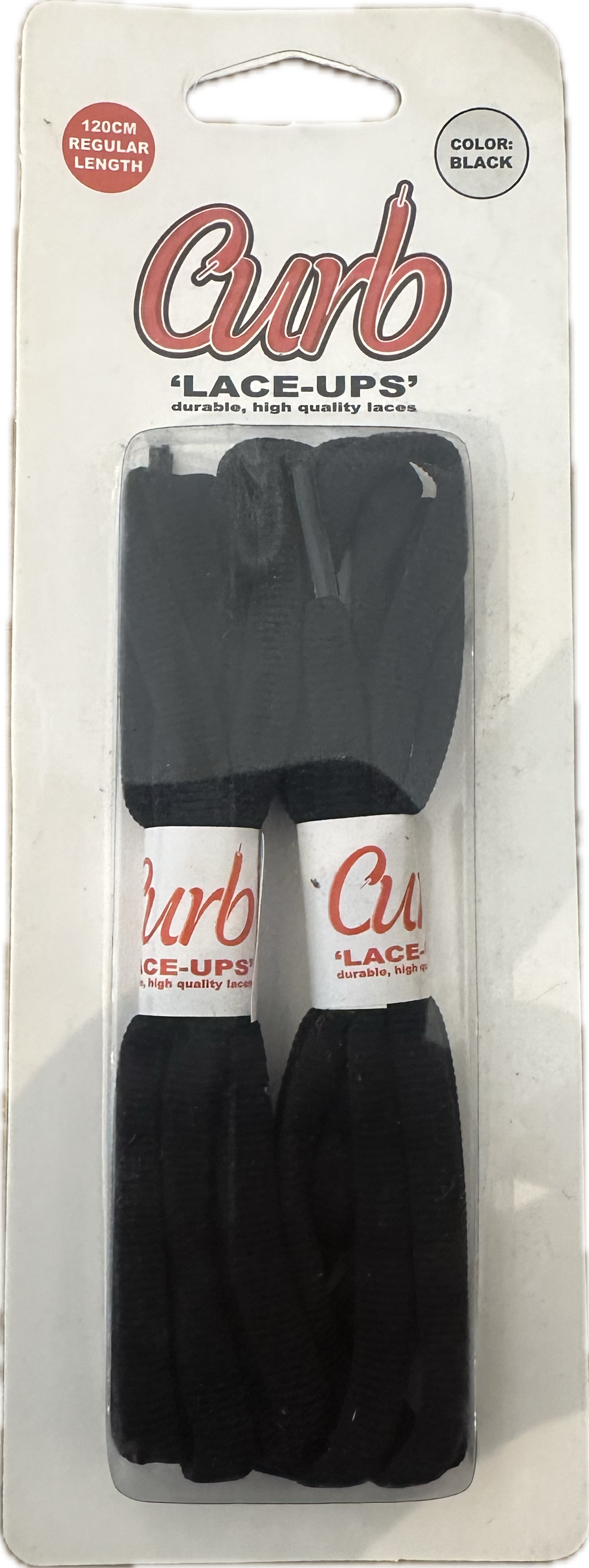 Curb Laces Black 120cm (Regular Length)