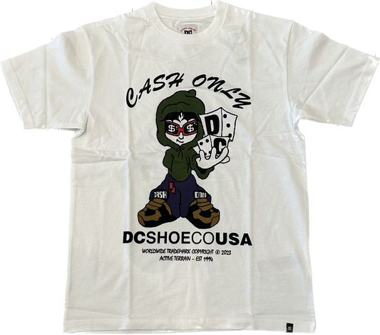 DC Cash Only Tee White