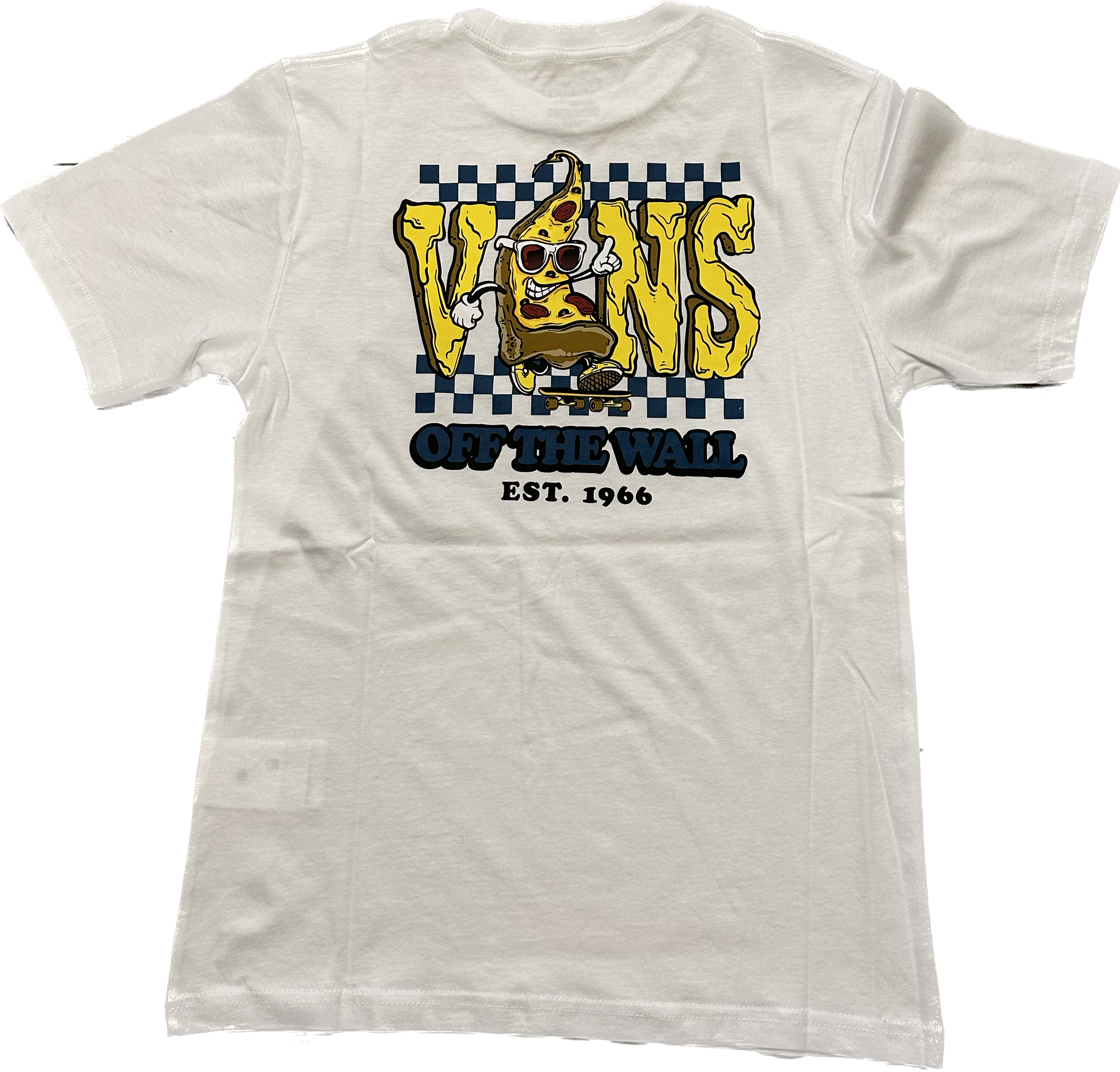 Vans Pizza Face Youth Tee White