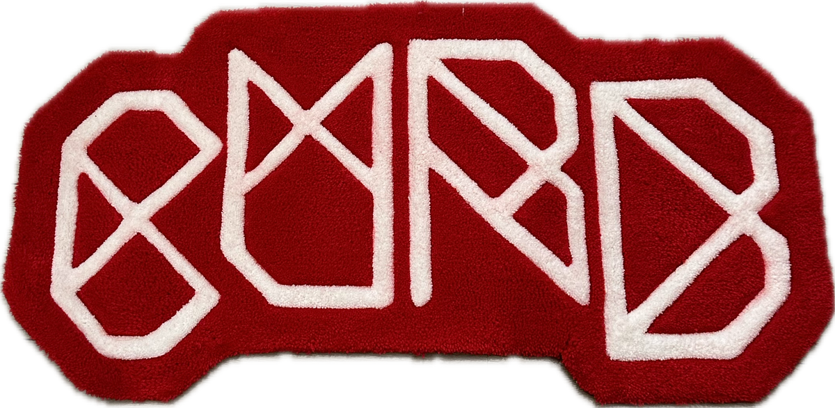 Curb Classic Logo Red Rug