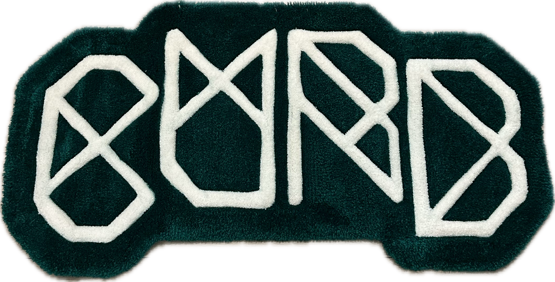 Curb Classic Logo Green Rug