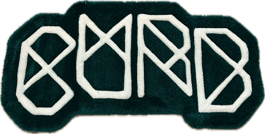 Curb Classic Logo Green Rug