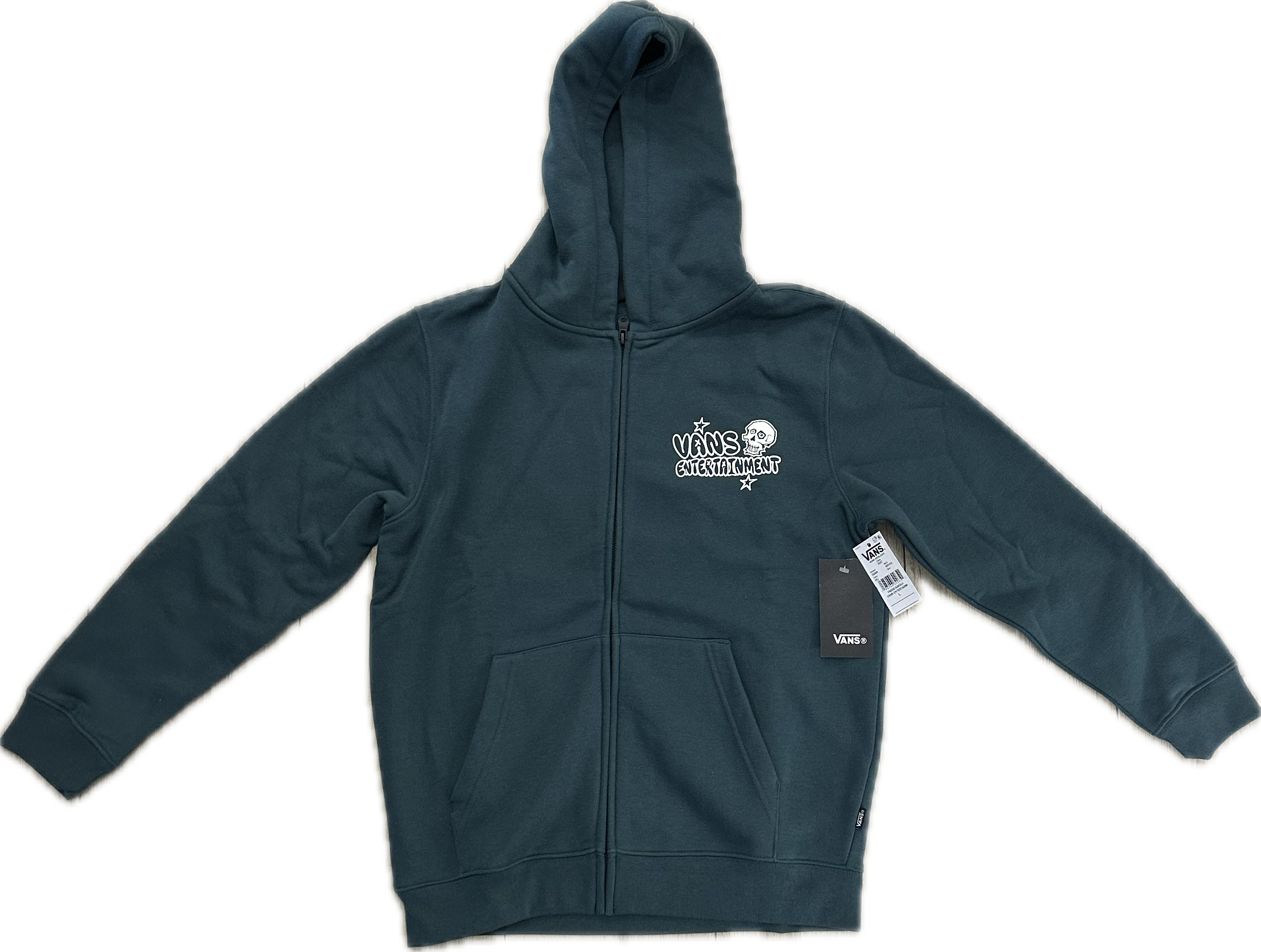 VANS Entertainment YOUTH PULLOVER ZIP HOODIE BOY Green