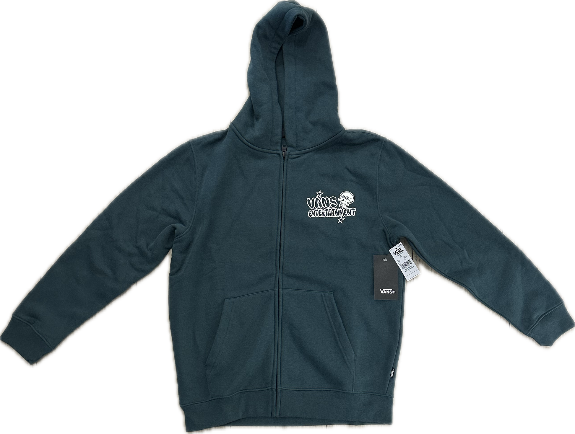 VANS Entertainment YOUTH PULLOVER ZIP HOODIE BOY Green