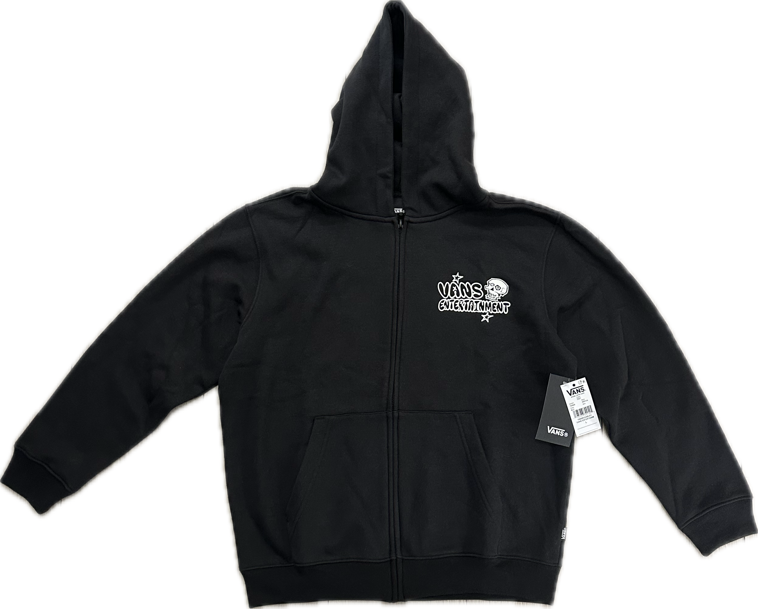 VANS Entertainment YOUTH PULLOVER ZIP HOODIE BOY Black