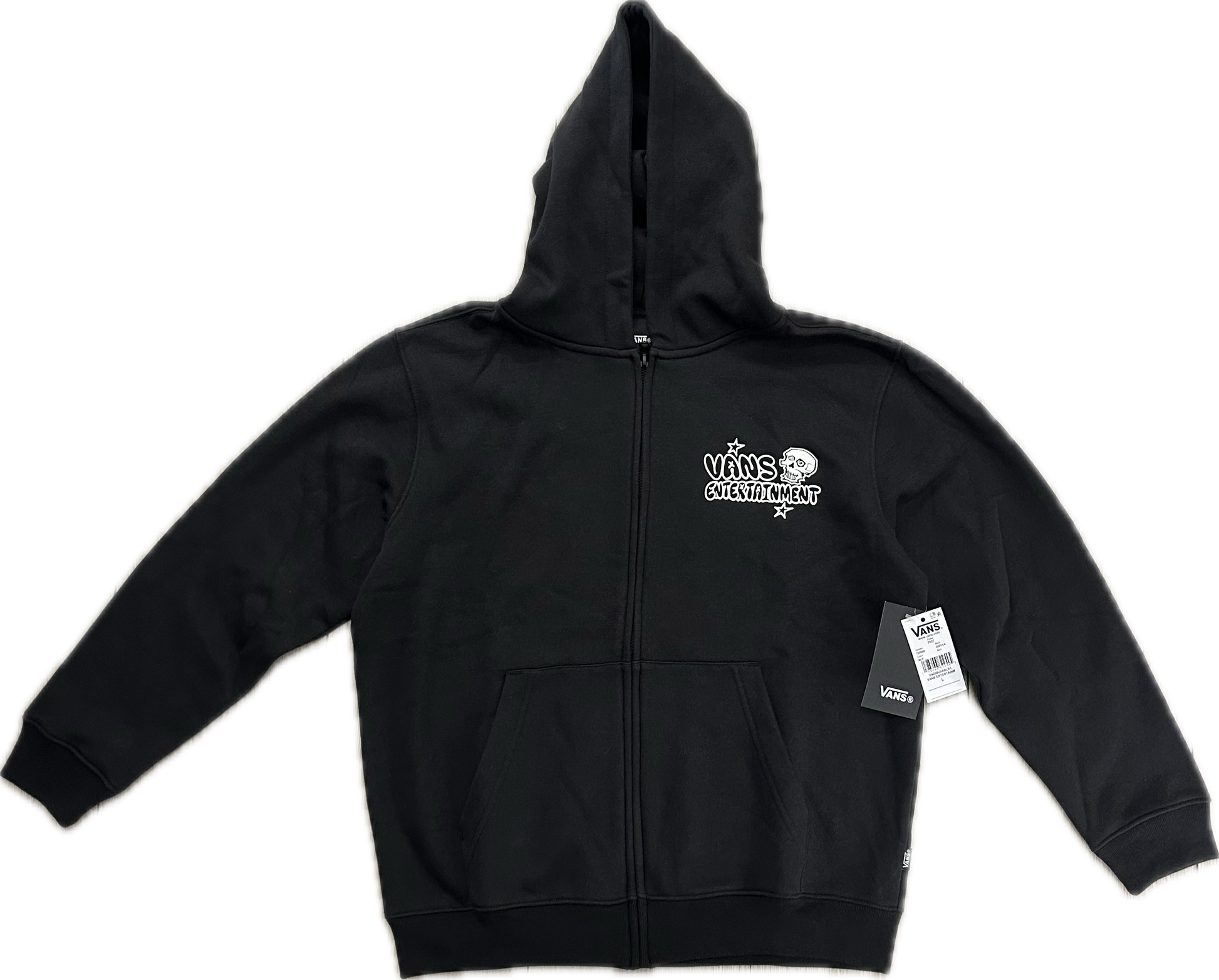 VANS Entertainment YOUTH PULLOVER ZIP HOODIE BOY Black