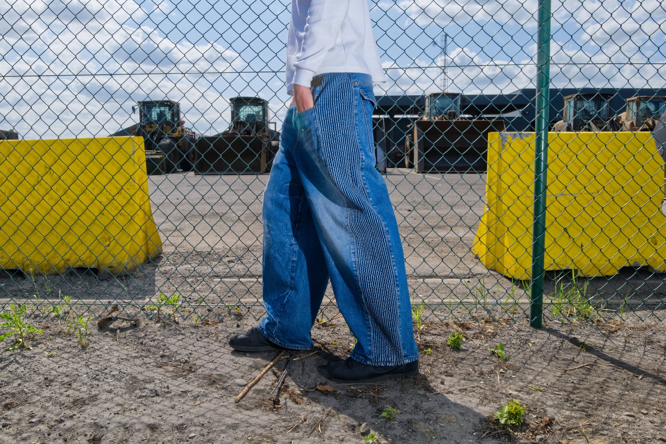 Atelier Mo-6 Denim Trackpants Blue