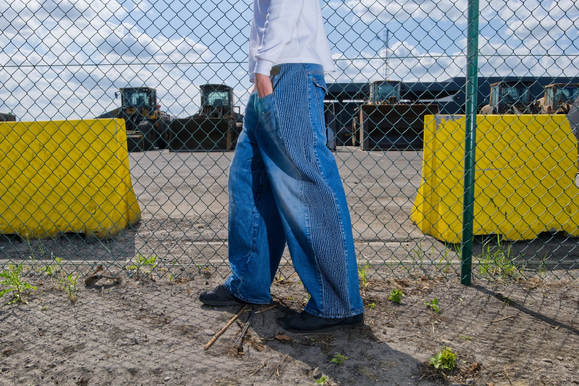 Atelier Mo-6 Denim Trackpants Blue