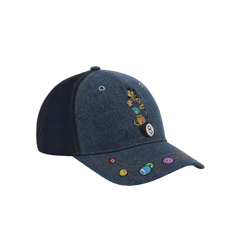 HELAS POOLDOG DENIM CAP WASHED INDIGO