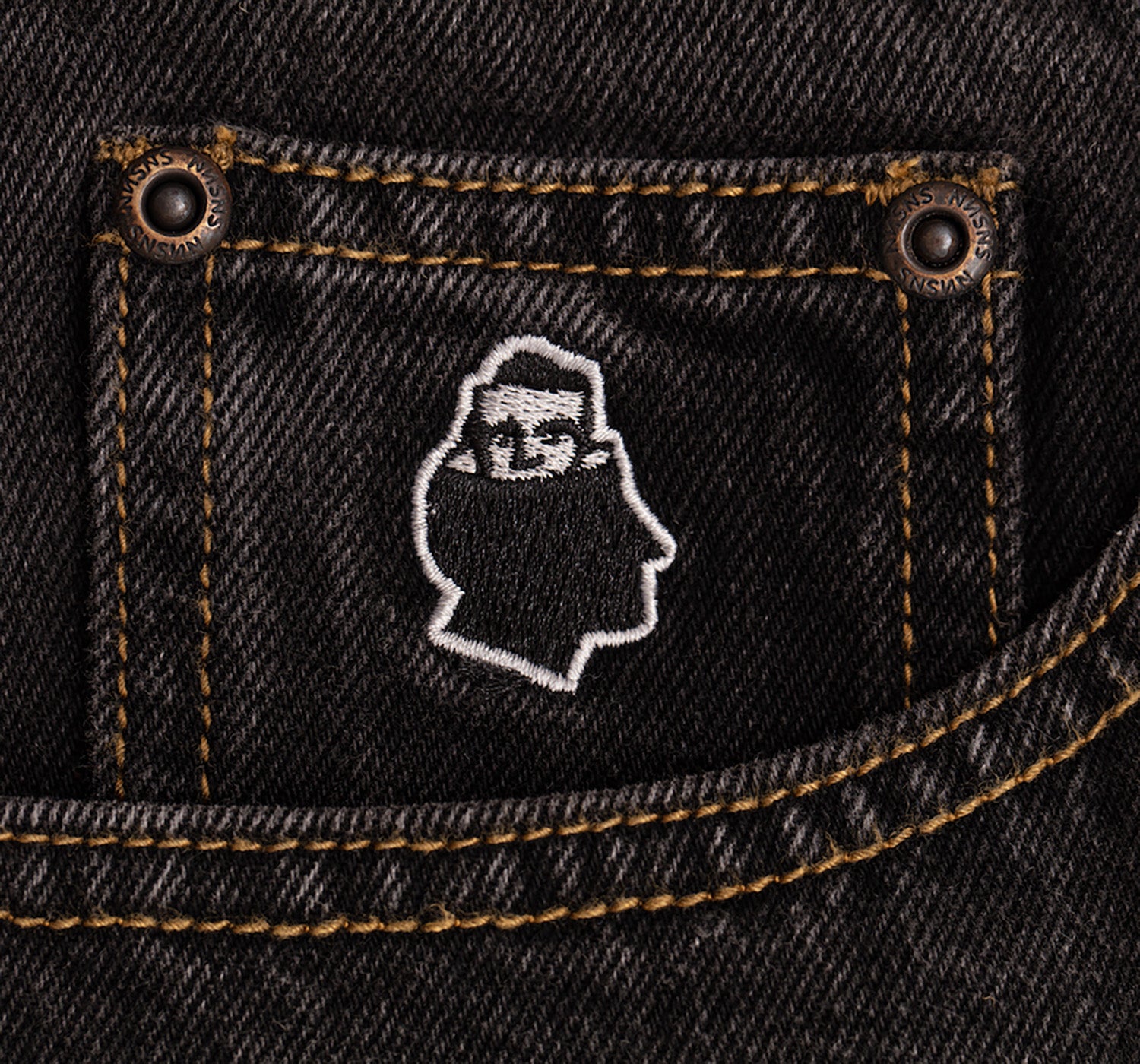 Nnsns Bigfoot Black Washed Denim Pant