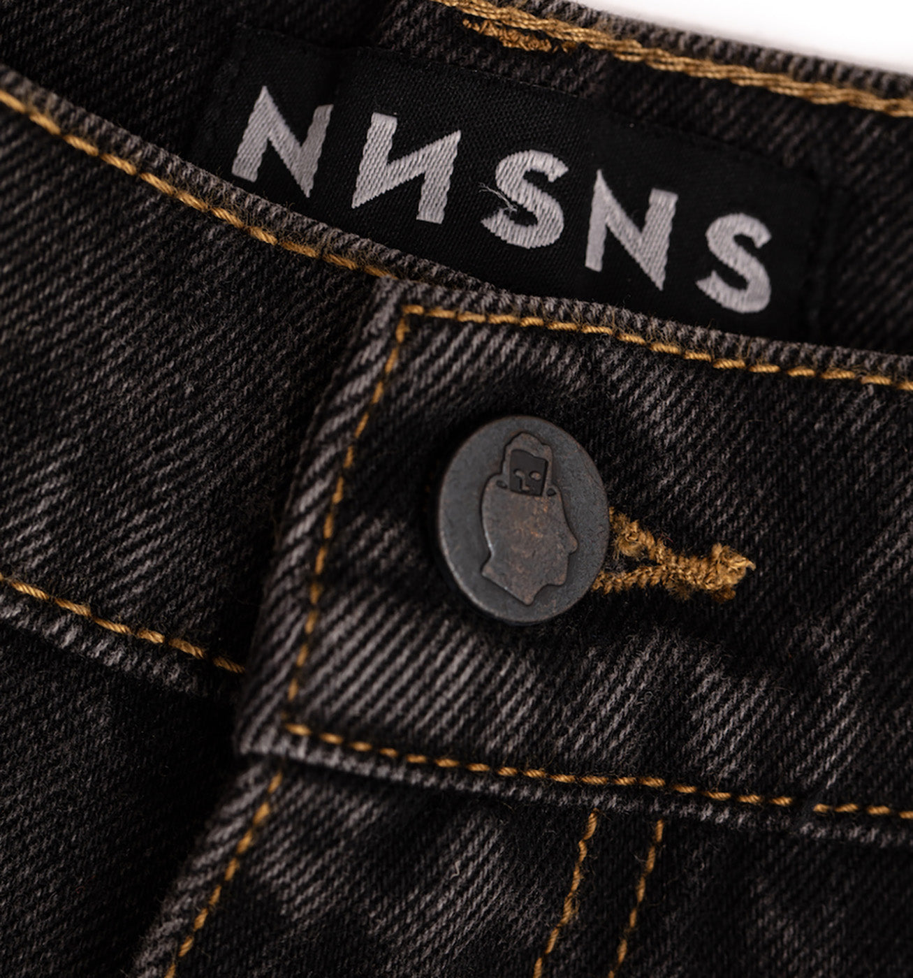 Nnsns Bigfoot Black Washed Denim Pant