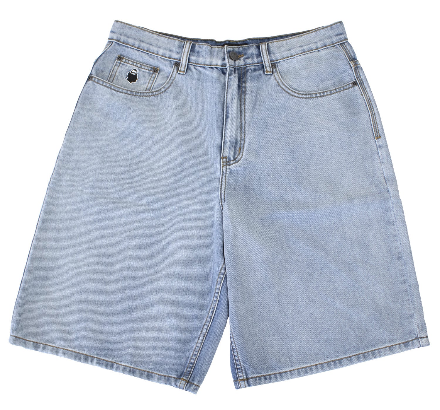 Nnsns Biggerfoot Short Light Stone Washed Denim