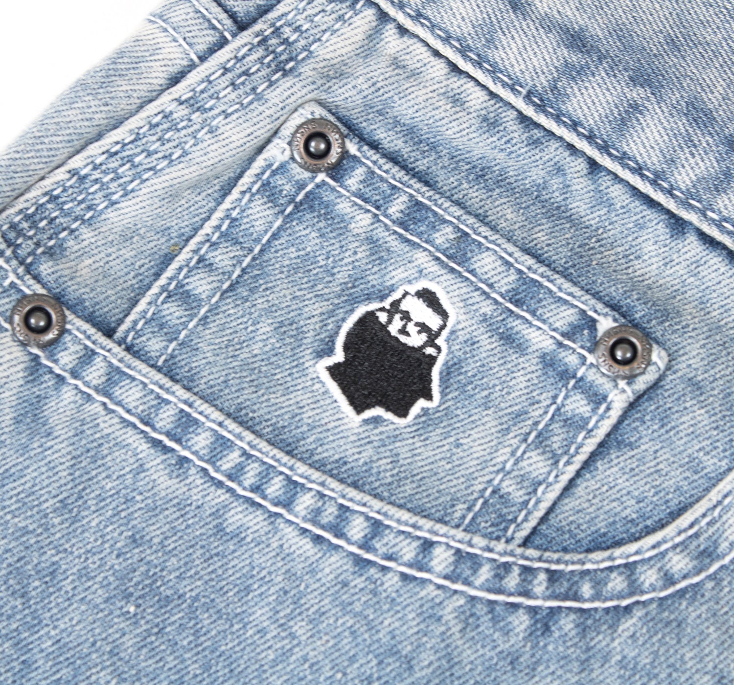 Nnsns Yeti Short Light Stone Washed Denim