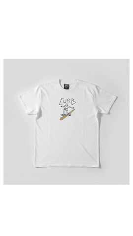 Thrasher x Curb Gonz Slappy White Tee