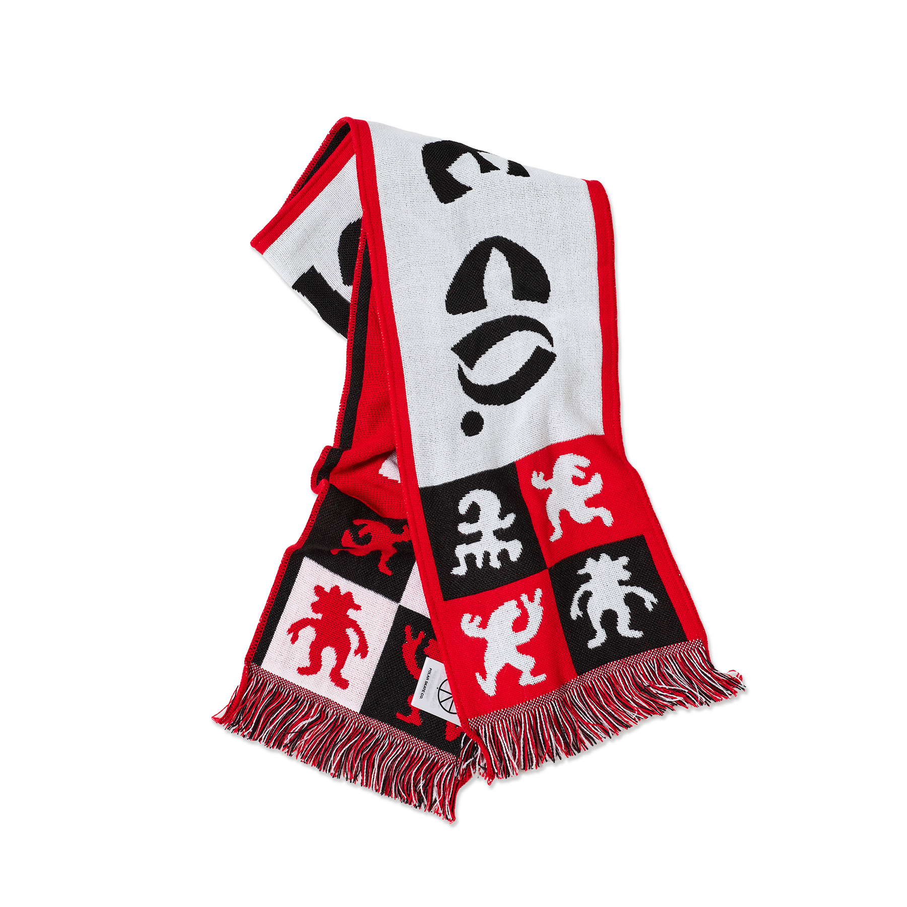 Polar Football Scarf 2025 Checkers Red