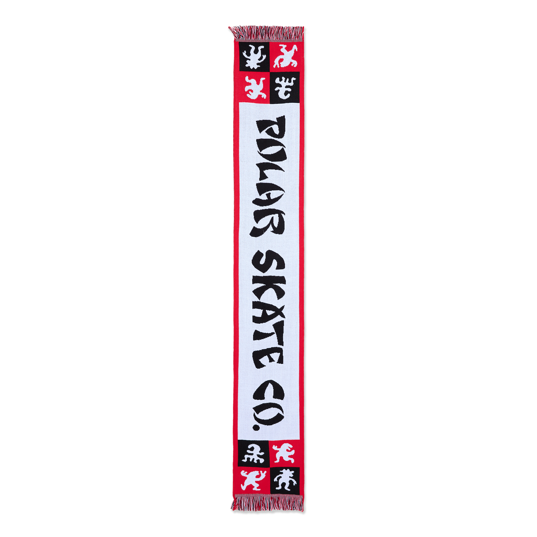 Polar Football Scarf 2025 Checkers Red