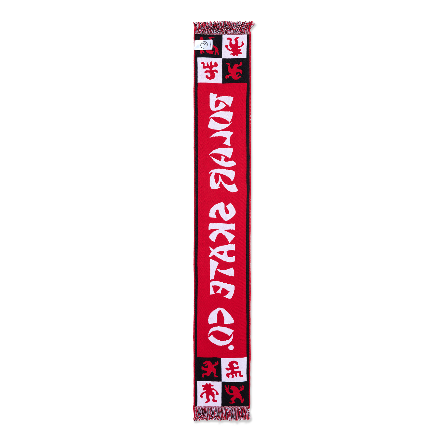Polar Football Scarf 2025 Checkers Red