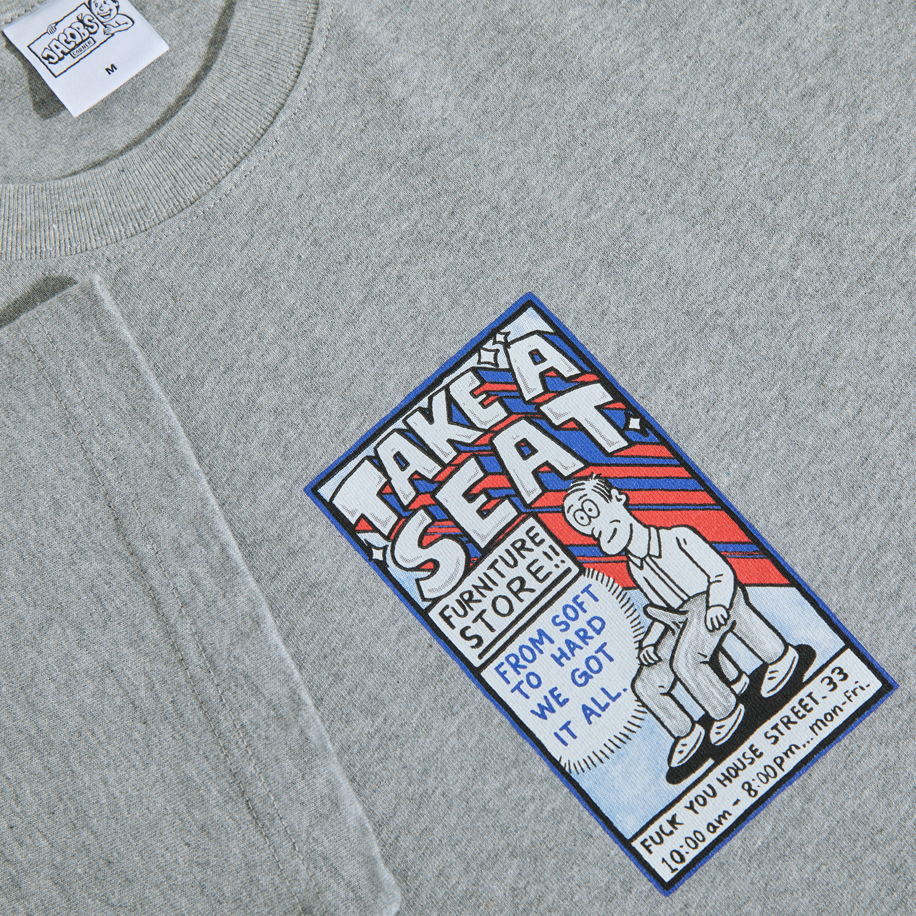 Polar Take A Seat Tee Heather Grey