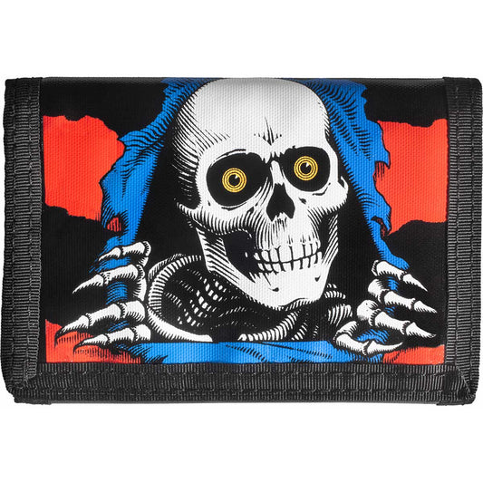 Powell Peralta Ripper Trifold Wallet Velcro 2 Blue/Red