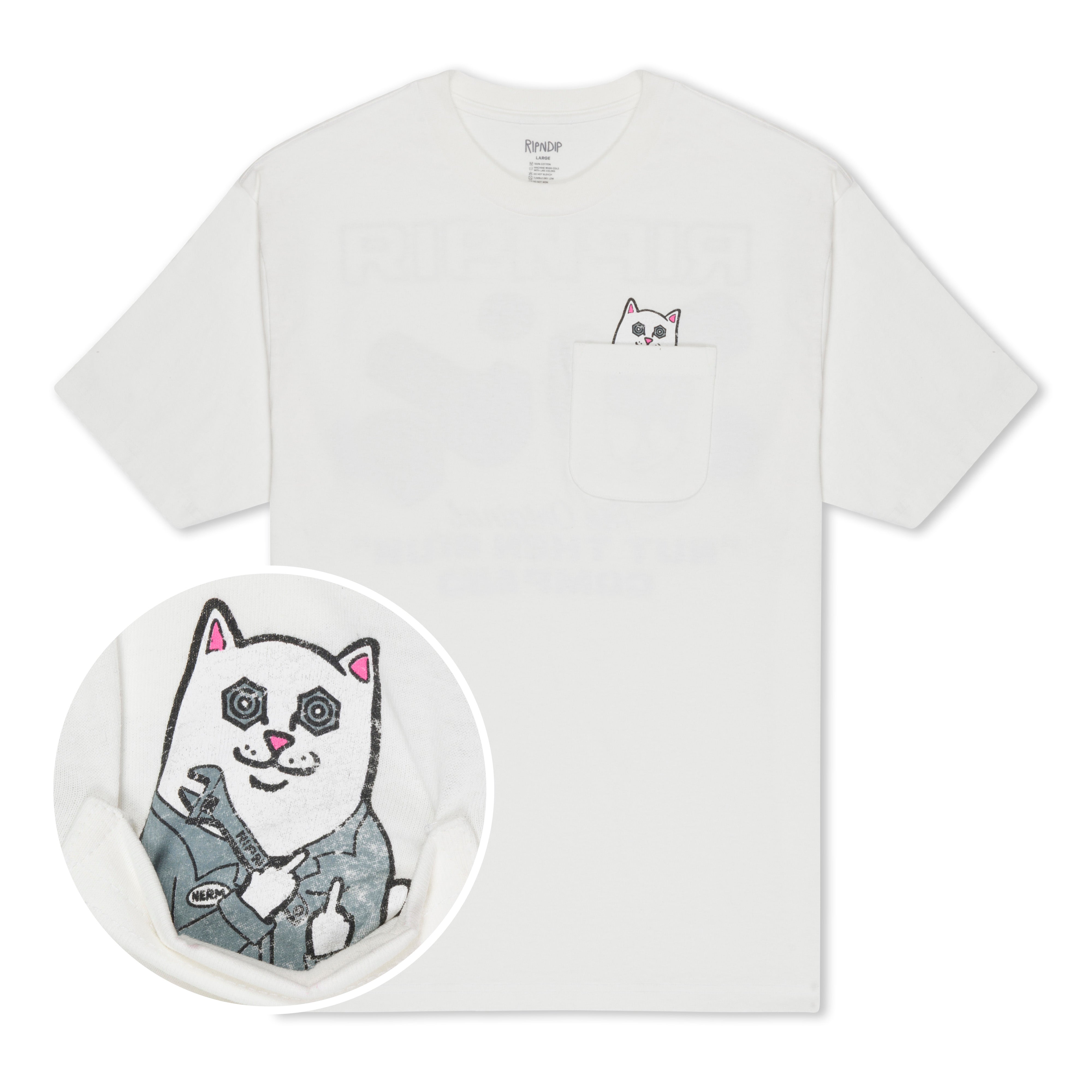Ripndip - Nult Then Bolt Pocket Tee White