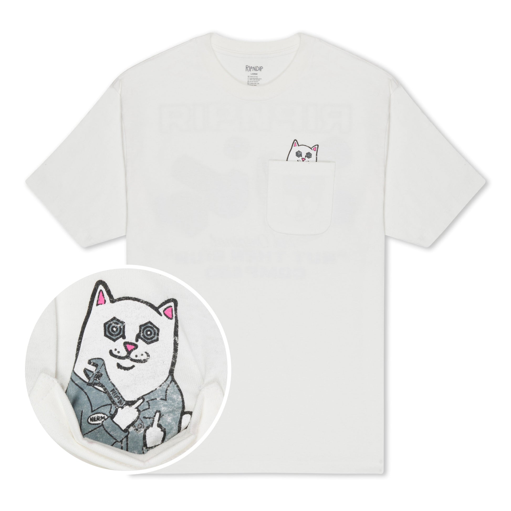 Ripndip - Nult Then Bolt Pocket Tee White