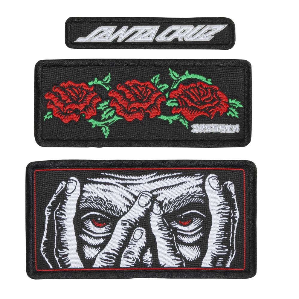 Santa Cruz Dressen Eyes Roses Patch Set