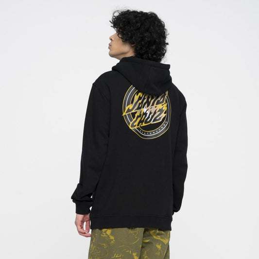 Santa Cruz Holo Flamed Dot Zip Hood Black
