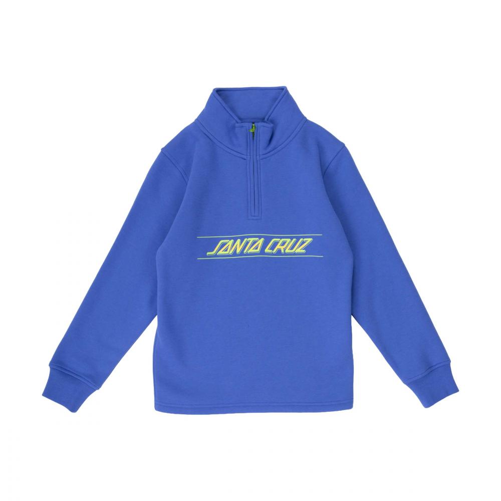 Santa Cruz Youth Classic Fade 1/4 Zip Sapphire