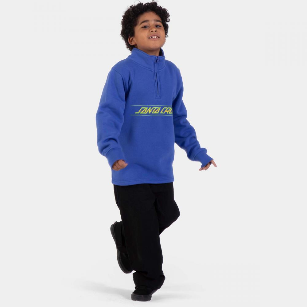 Santa Cruz Youth Classic Fade 1/4 Zip Sapphire