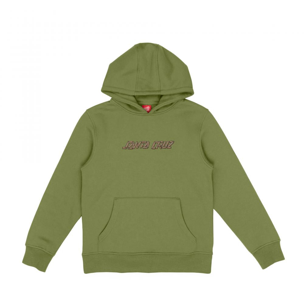 Santa Cruz Youth Screaming Grizzly Hood Iguana Green
