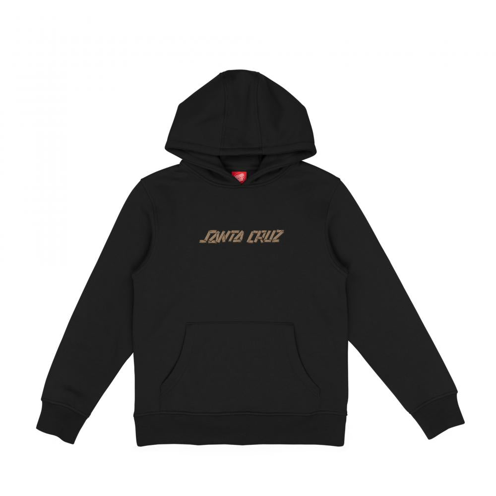 Santa Cruz Youth Screaming Grizzly Hood Black
