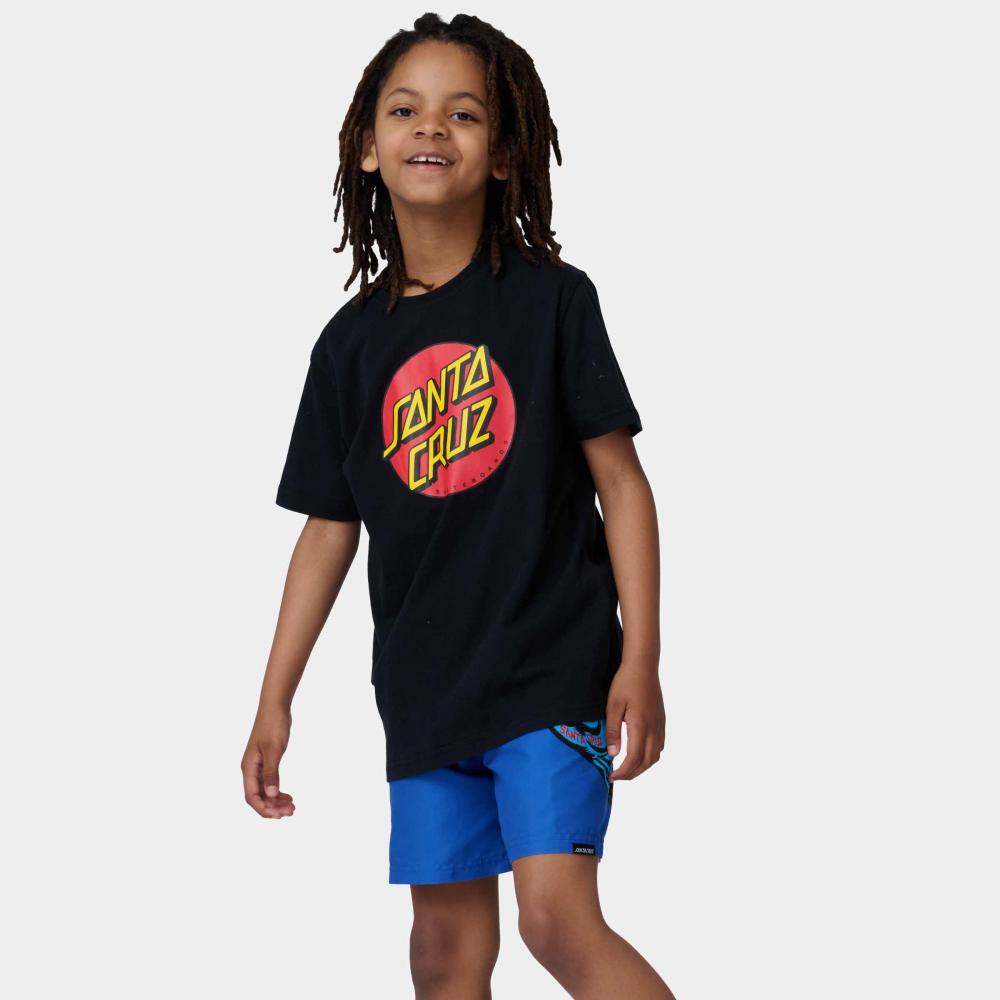Santa Cruz Youth Classic Dot Tee Black