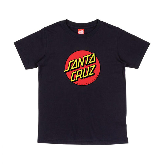 Santa Cruz Youth Classic Dot Tee Black