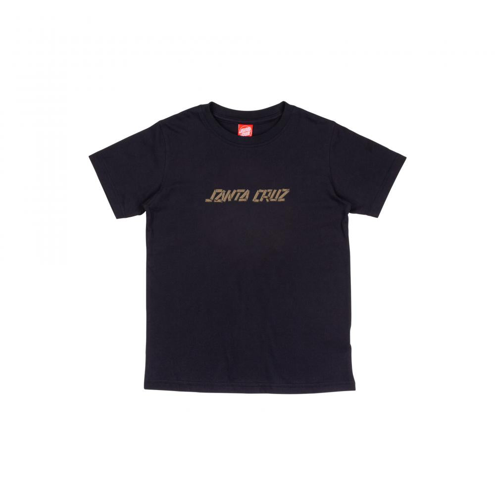 Santa Cruz Youth Screaming Grizzly Tee Black