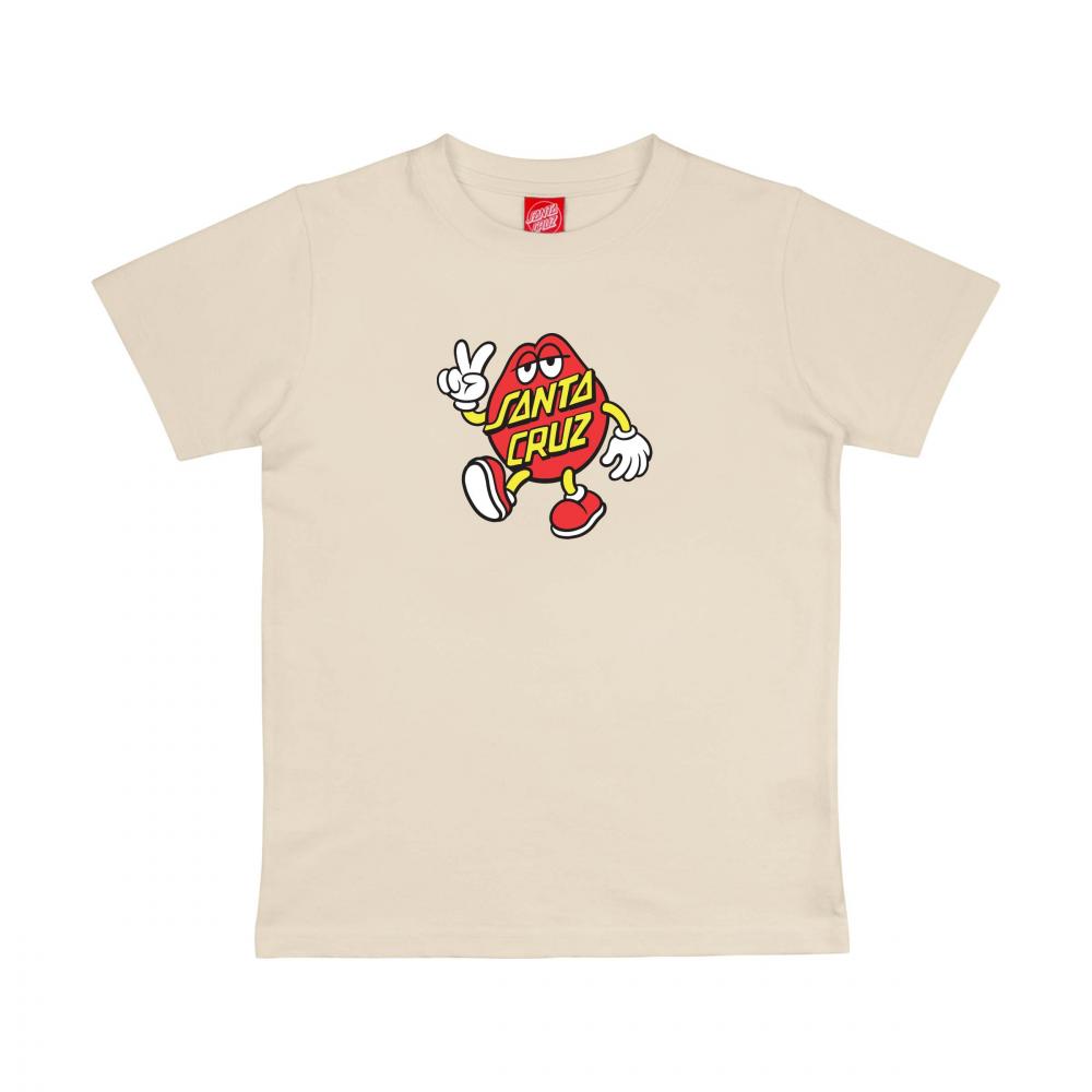 Santa Cruz Youth Dot Guy Tee Wax Paper