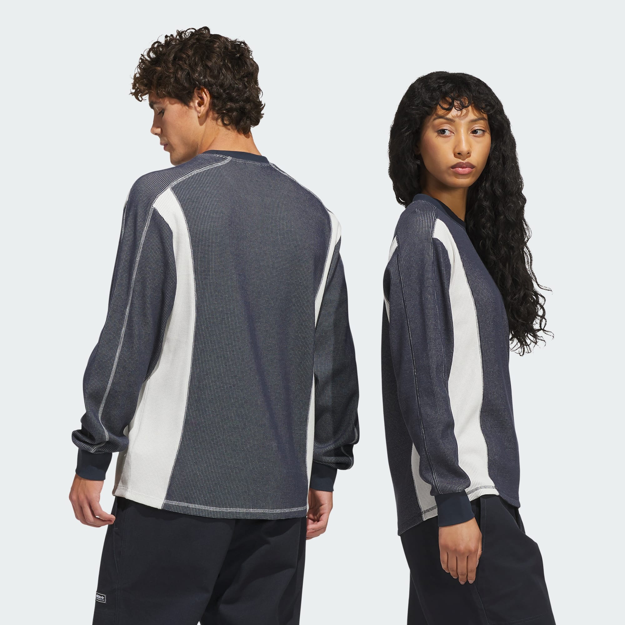 Adidas FSBS Waffle Longsleeve Aurora Ink / Orbit Grey