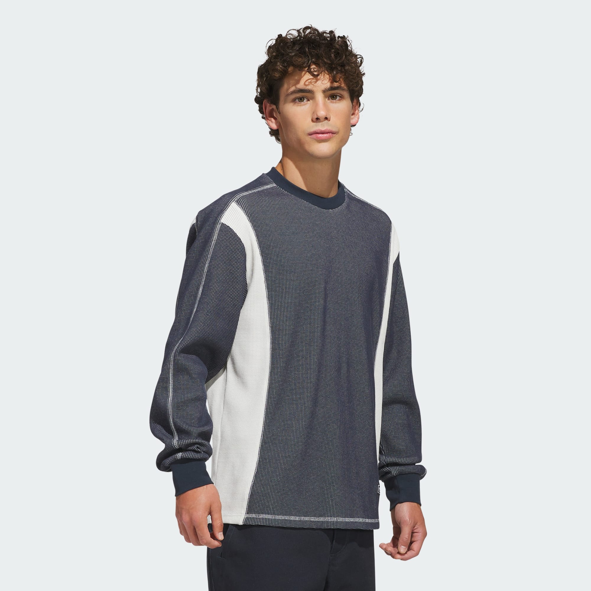 Adidas FSBS Waffle Longsleeve Aurora Ink / Orbit Grey