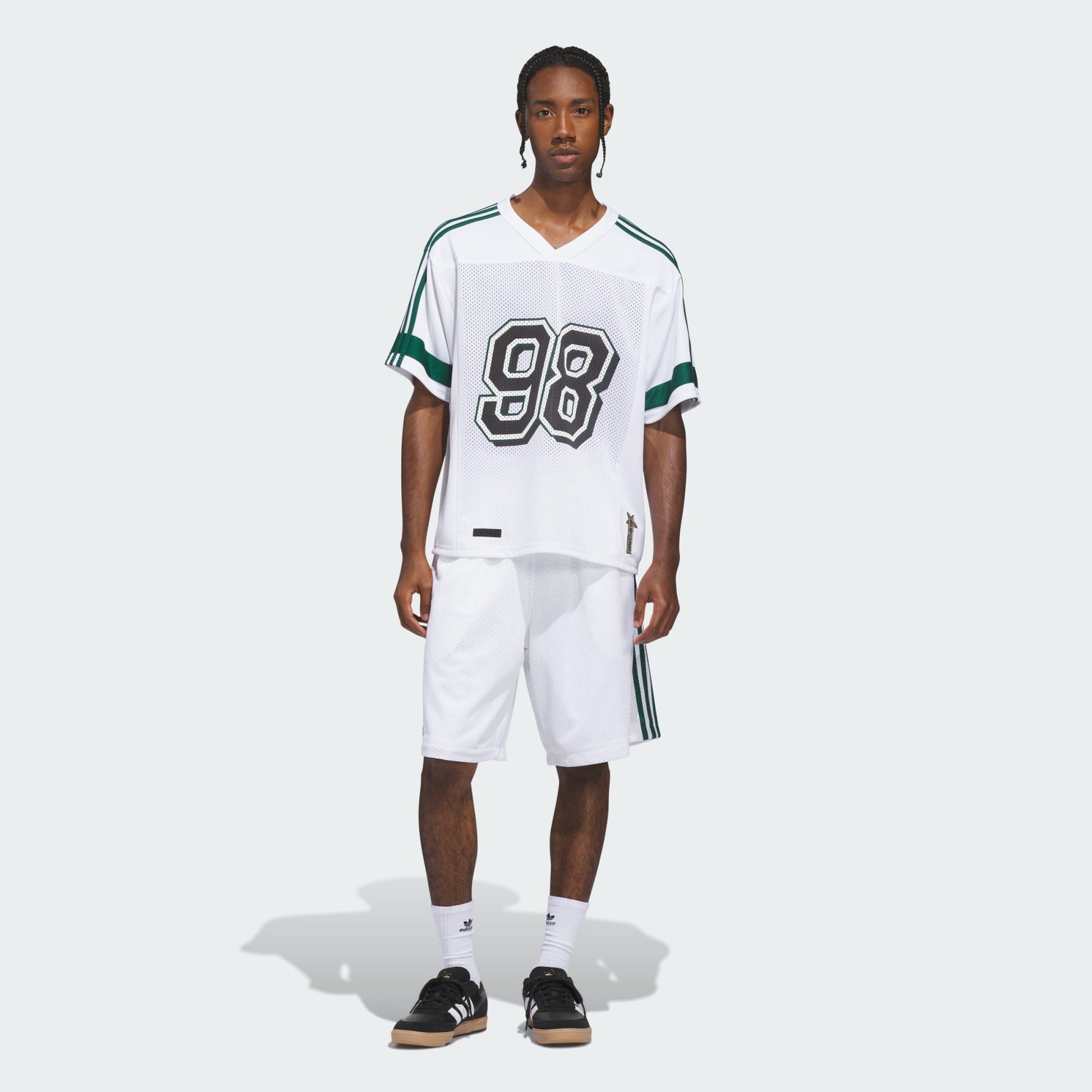 Adidas Tyshawn Jersey White /Ice Gold Met / Collegiate Green