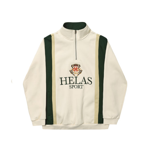 Helas Couronne Quarter Zip Light Beige